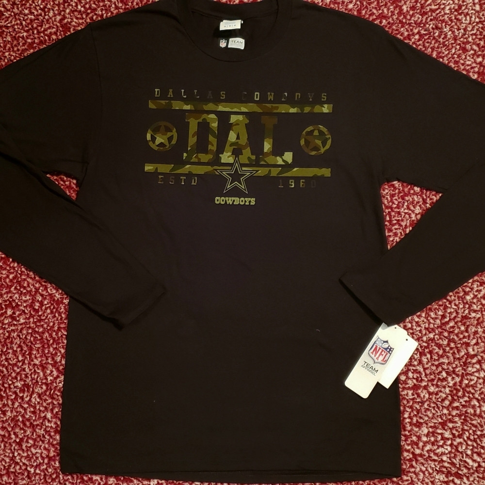 DALLAS COWBOYS Men's Black Long Sleeve DAL Camo ( 2XL )